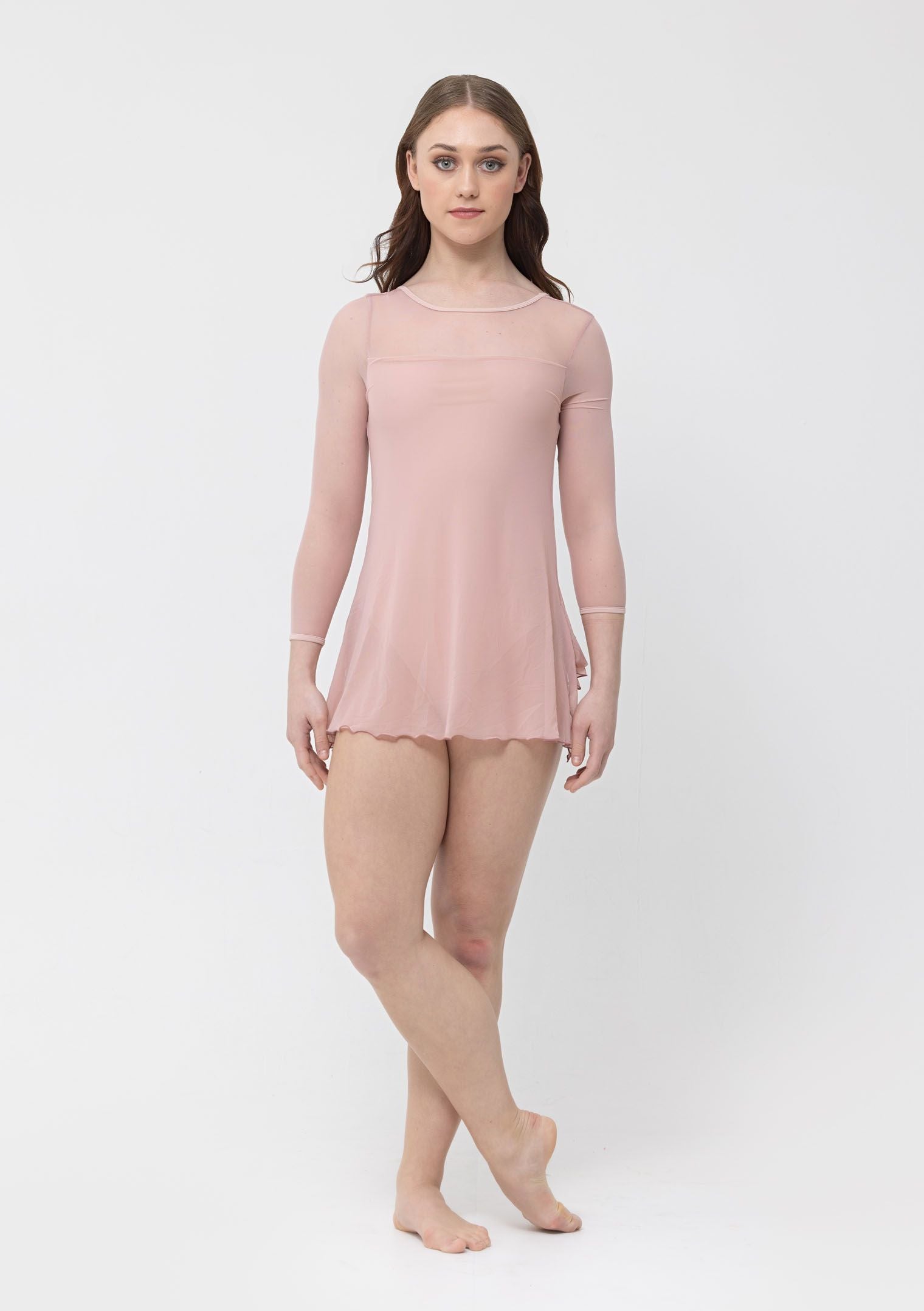  long sleeve mesh dress studio 7 dancewear lyrical costume