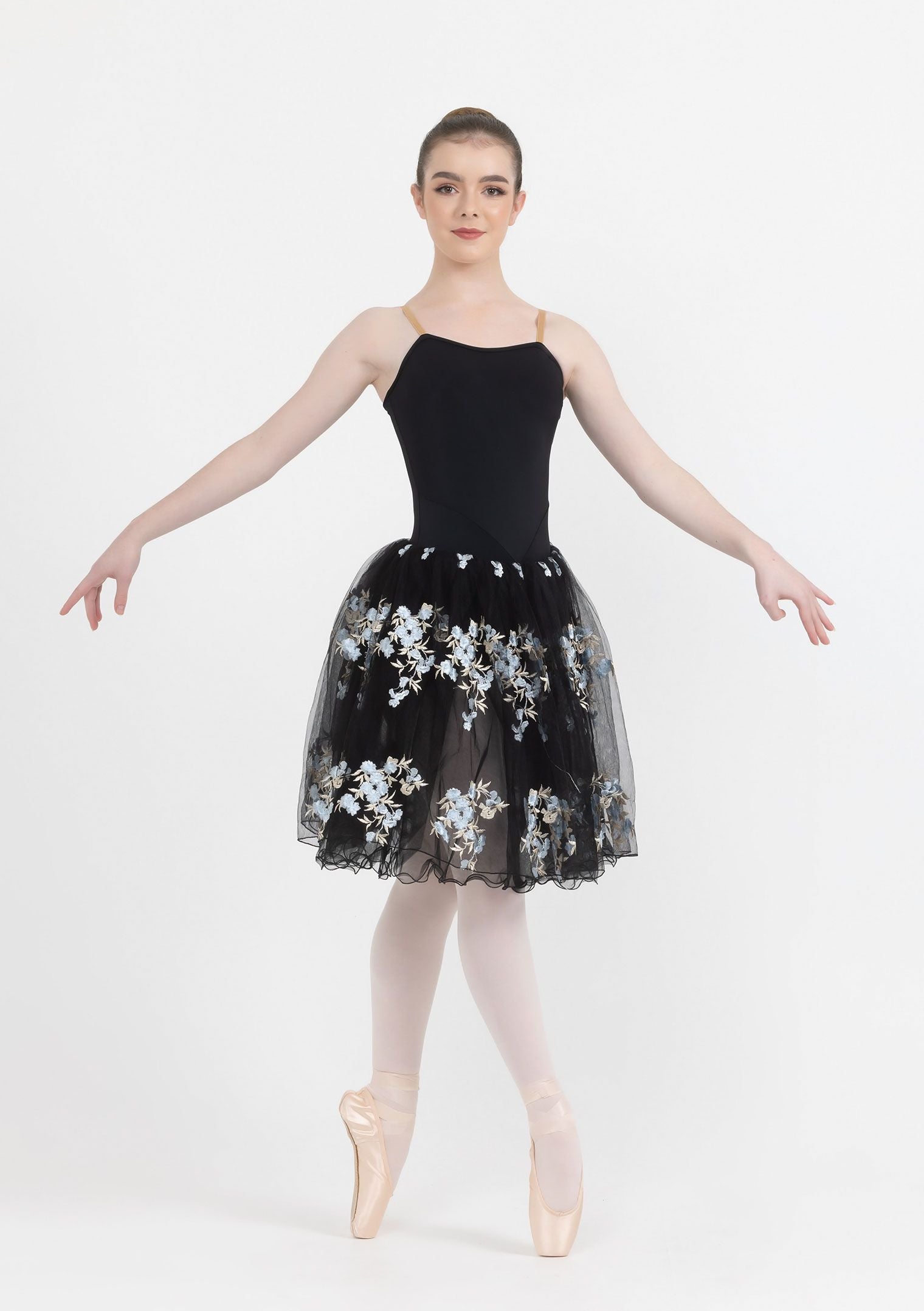 black floral romantic tutu dress ballet costume