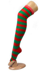 Over the Knee Striped Socks