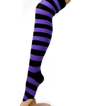 stripe socks character beetlejuice alice in wonderland costume dress up fancy halloween horror witch vampire