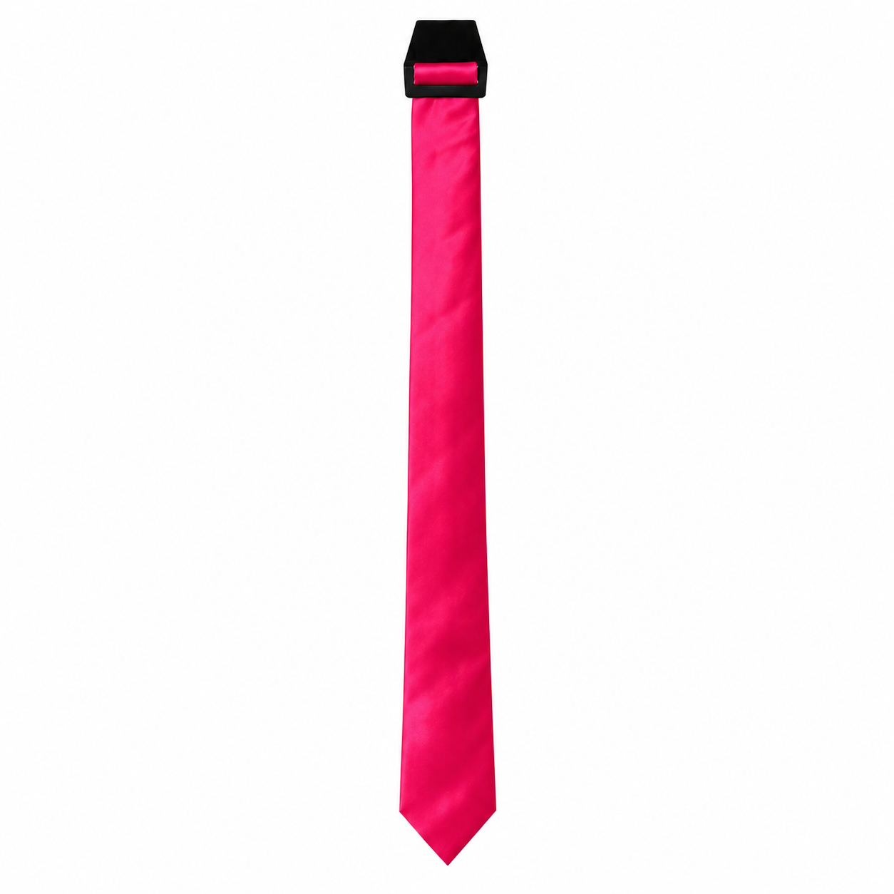 hot pink Long Slim Coloured Ties
