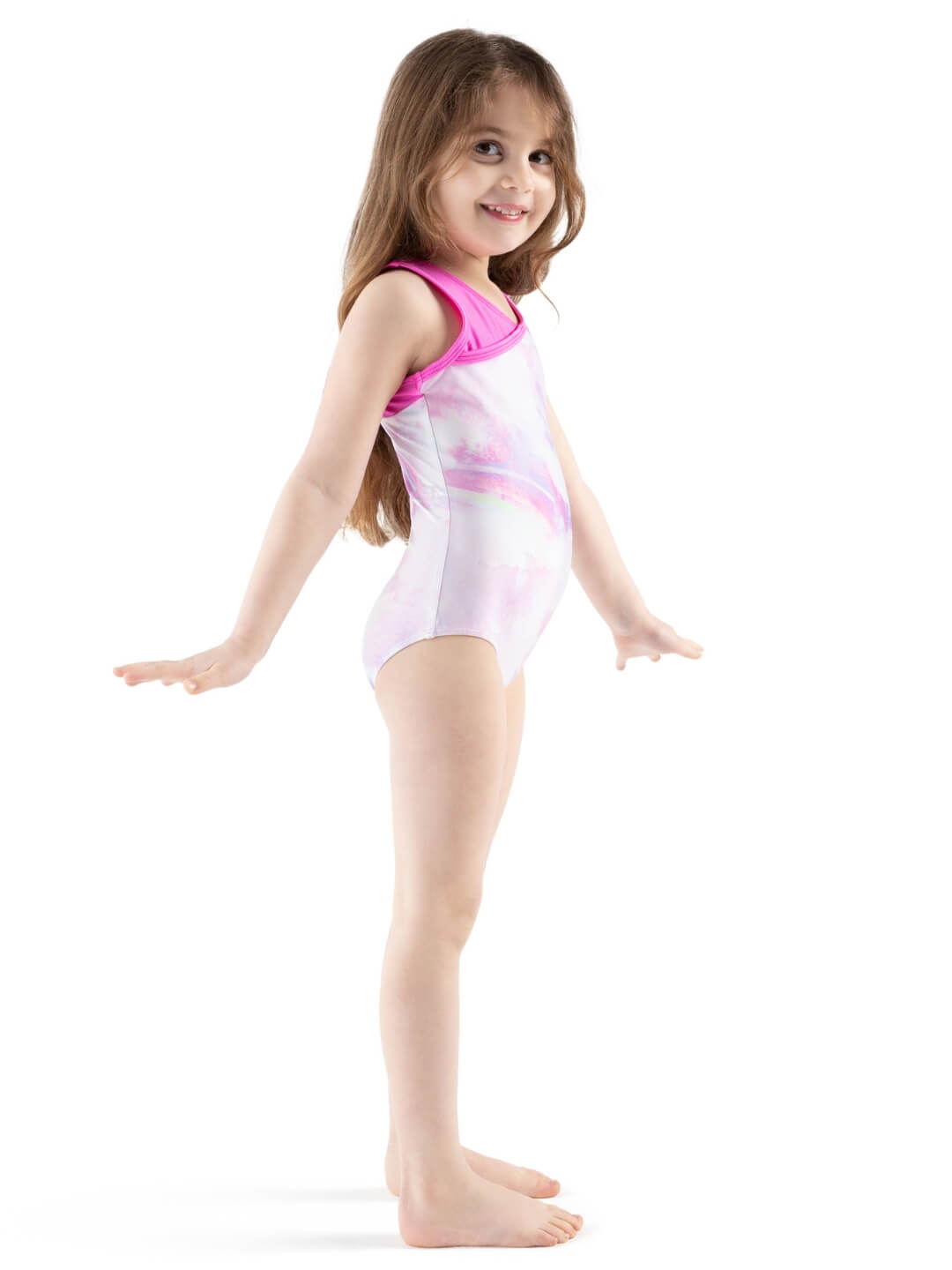 rainbow pop gymnastics leotard