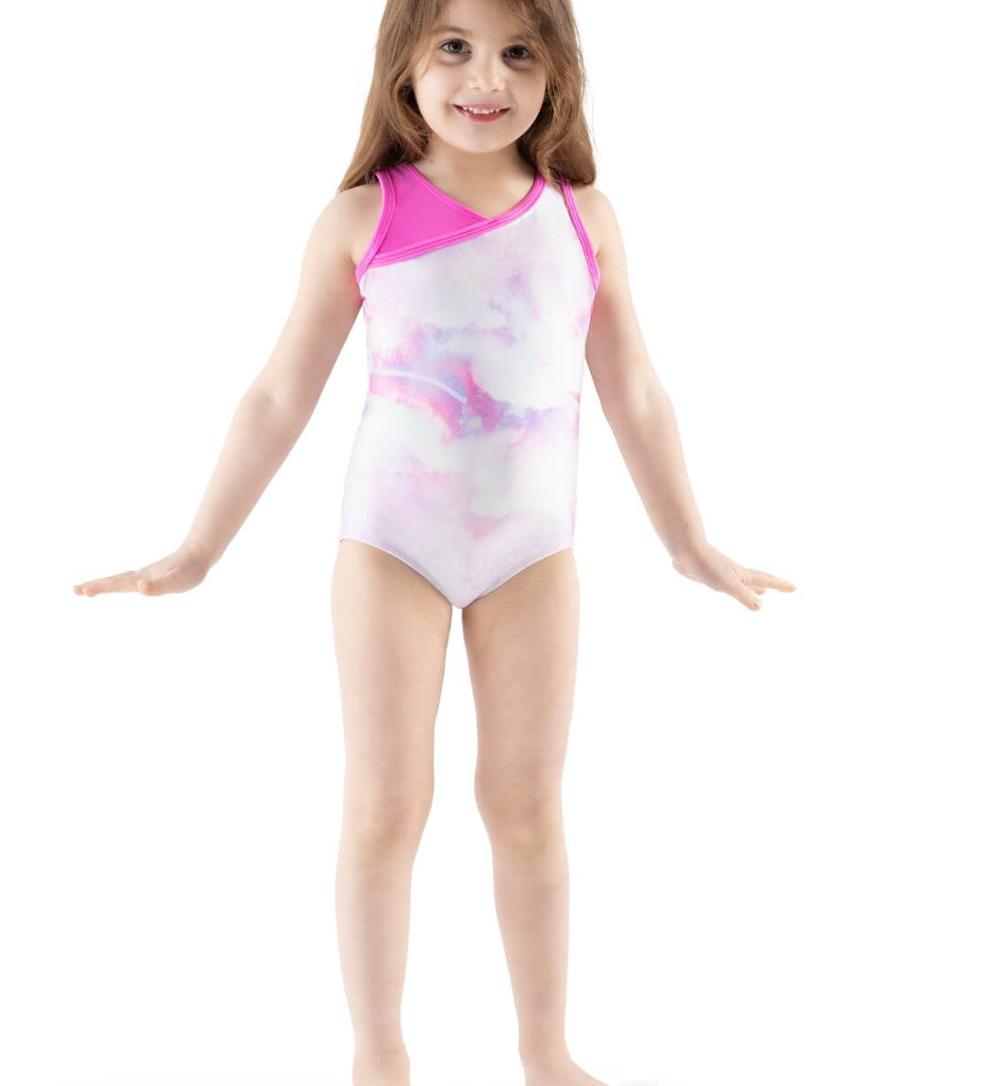 rainbow pop gymnastics leotard 