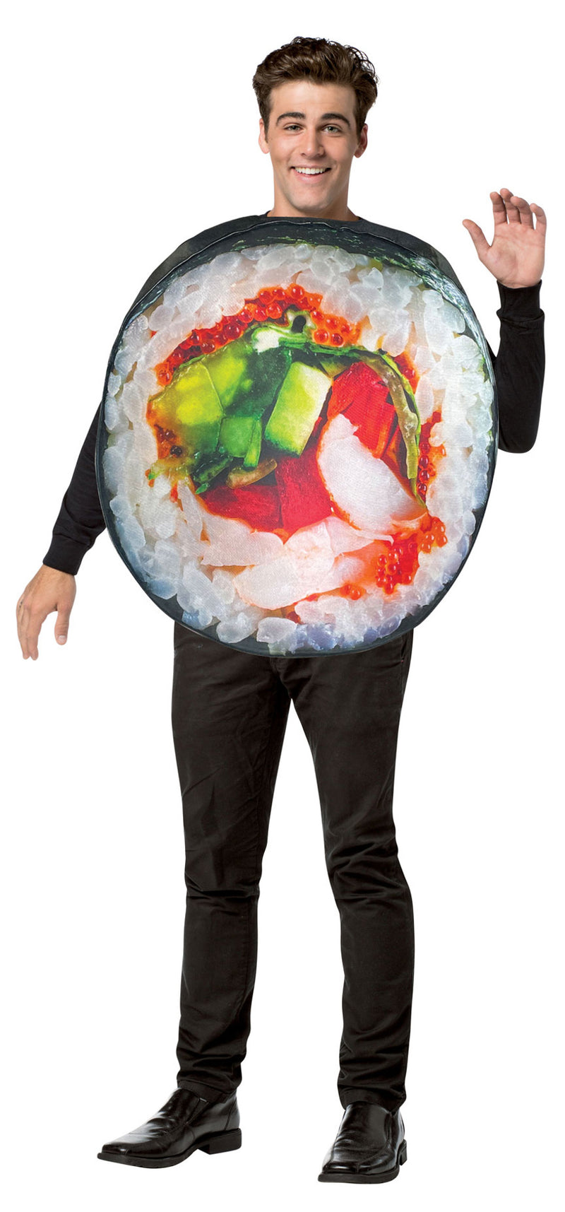 sushi roll takeaway japanese chinese food rice seaweed costume