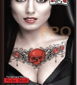 ruby skull chest beauty bone tattoo fx tinsley