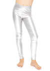 Childrens  Metallic Leggings silver