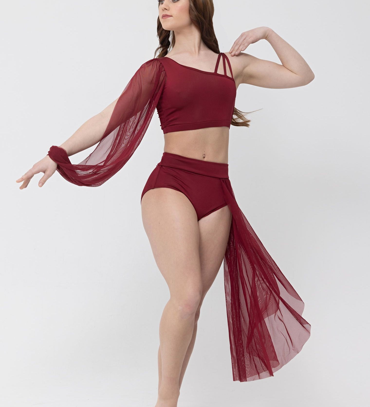 mesh lyrical costume dancewear