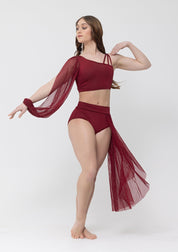 mesh lyrical costume dancewear