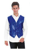 Adult Sequin Waistcoat Vest costume fancy dress showbiz jazz dance mens showman circus glitz casino glamour 1920s ring master 
