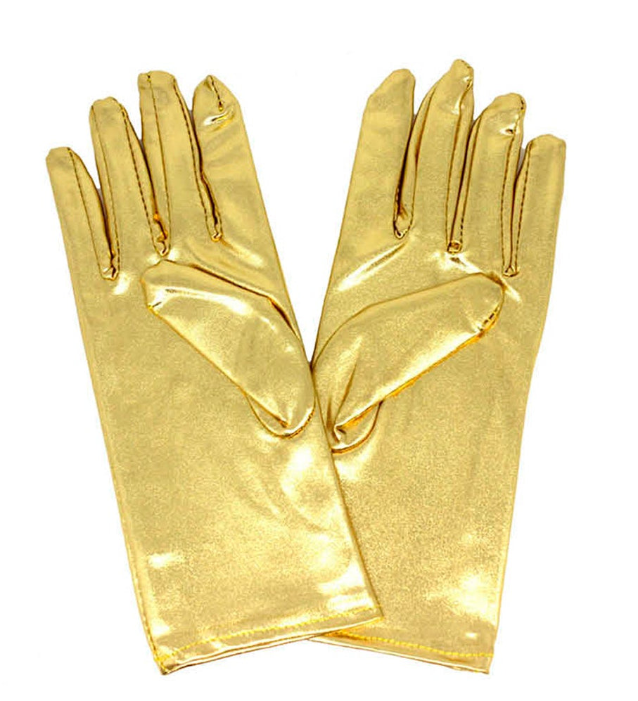 short metallic gloves 1920s elegant formal alien sci fi halloween horror witch ball masquerade 