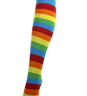 stripe stockings character costume dress up fancy halloween horror rainbow brite 