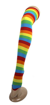 Over the Knee Striped Stockings