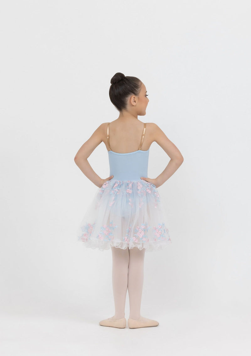 pale blue floral romantic tutu dress ballet costume