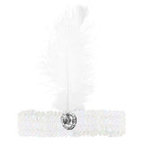 Sequin Feather Headband