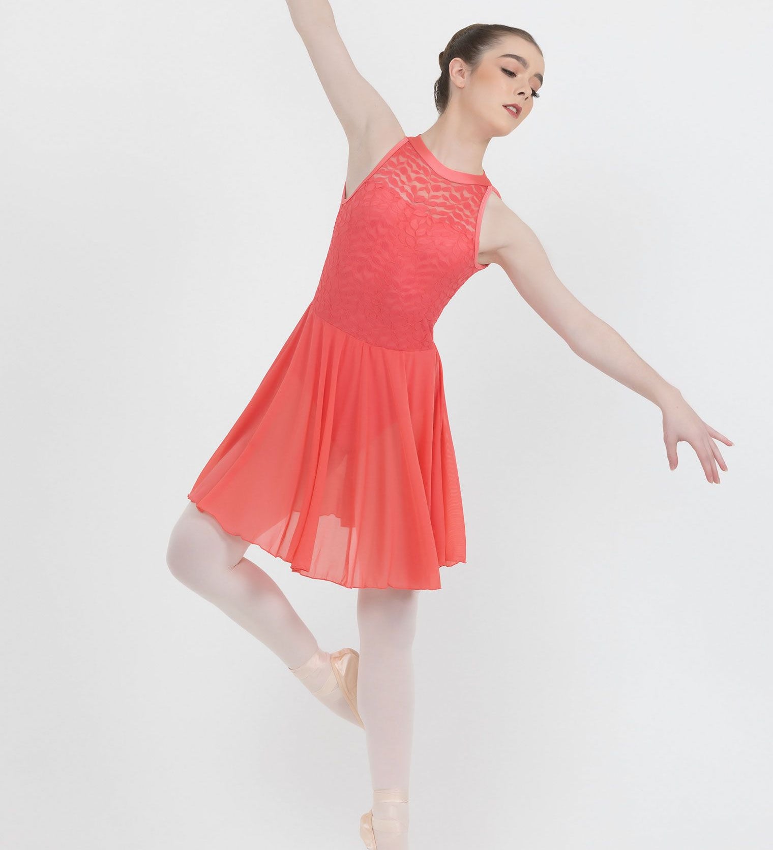 coral orange lyrical dress dance costume