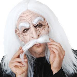 Half Mask - old man with white hair