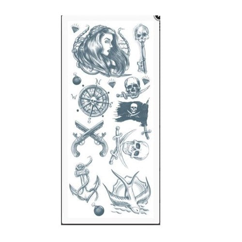 fx tinsley transfer buccaneer tattoo pirate halloween horror makeup 
