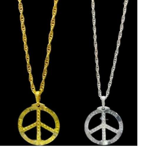 Peace Sign Necklace - Gold or Silver