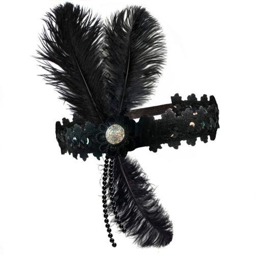 Flapper Headpiece - Black