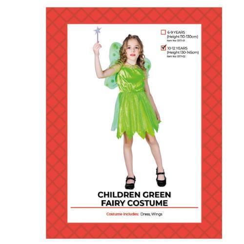 green fairy tinkerbell disney dress child costume