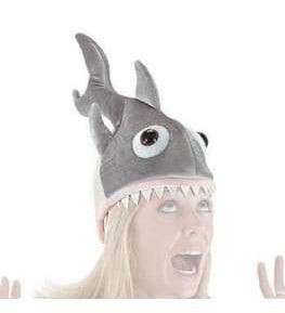 Plush novelty Shark Hat with Chomping jaws. 