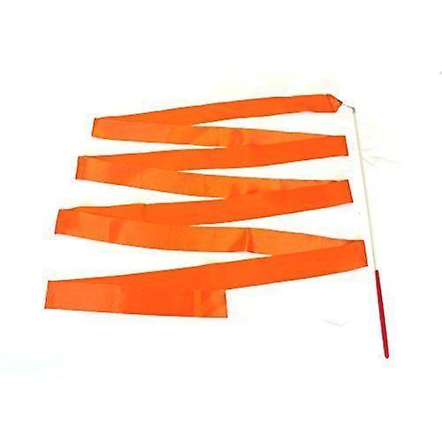 Rhythmic Gymnastics Twirl Ribbon orange wand stick