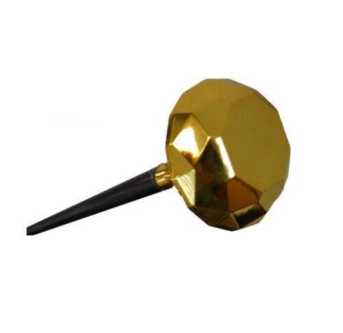 Gold Diamond Knob - Cane  Pimp up your life with our diamond topped pimp canes. Gold diamond on a meter long black cane, for sale in store only. Great accessory for 70s Disco.