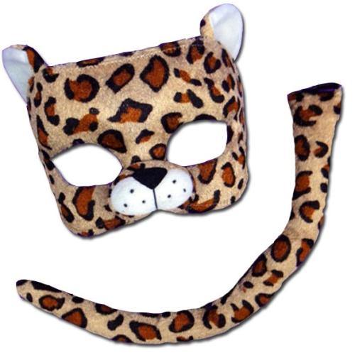 leopard mask & tail animals 