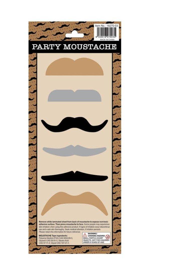 party moustaches mixed pack costume accessory 100 days