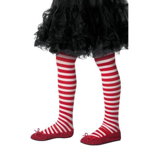 Red & White Stripe Stockings - Children