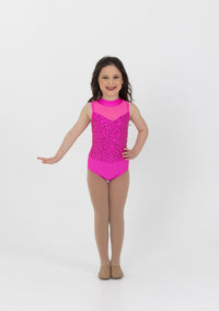 pink sequin leotard dance costume