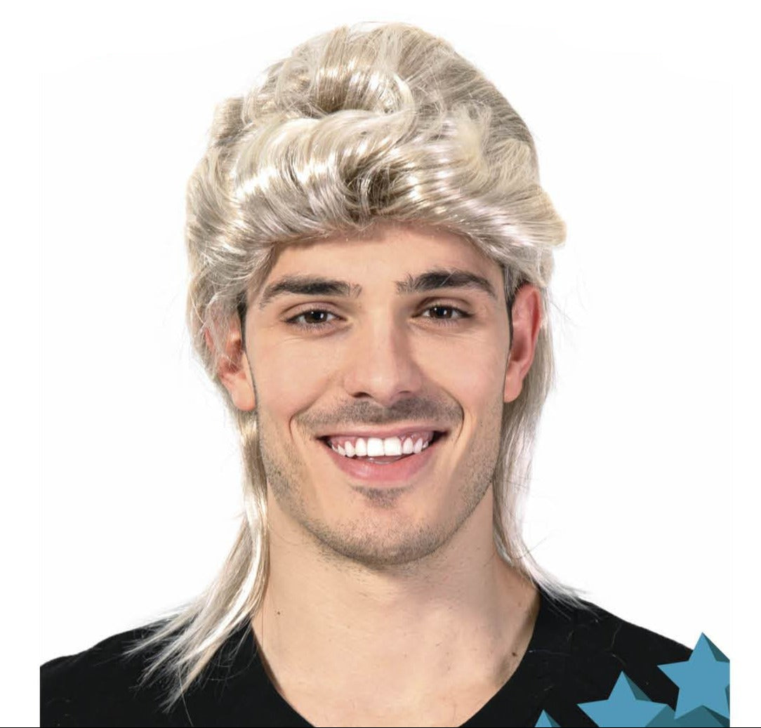 bailey smith mulllet wig western bulldogs AFL bogan 1980s 80s rocker