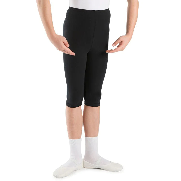 Boys fitted black Cotton Knee Length Tights