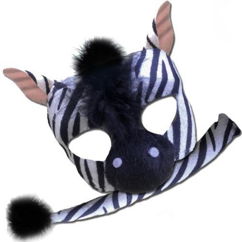 Zebra Mask & Tail costume