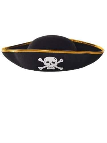 Pirate Hat - Tri Gold Trim Kids
