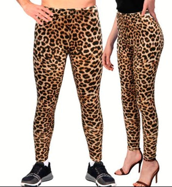 leopard print leggins 1980s 1990s 80s dress up fancy party 