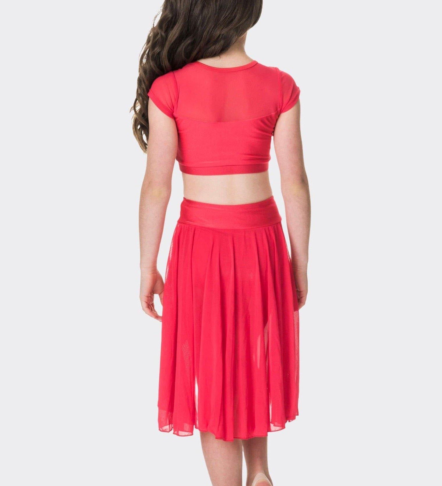 Attitude Sequin Crop Top | Red  Dancewear Australia