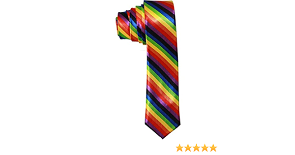 Long Slim Tie - Rainbow