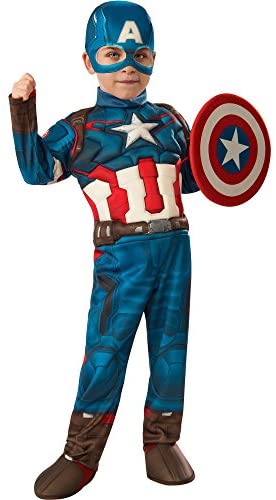 Padded Captain America Costume  (Brave Soldier) Child