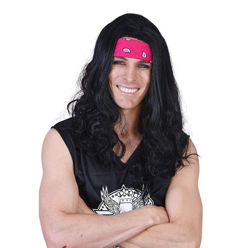 Ritchie Wig - Long Black with headband
