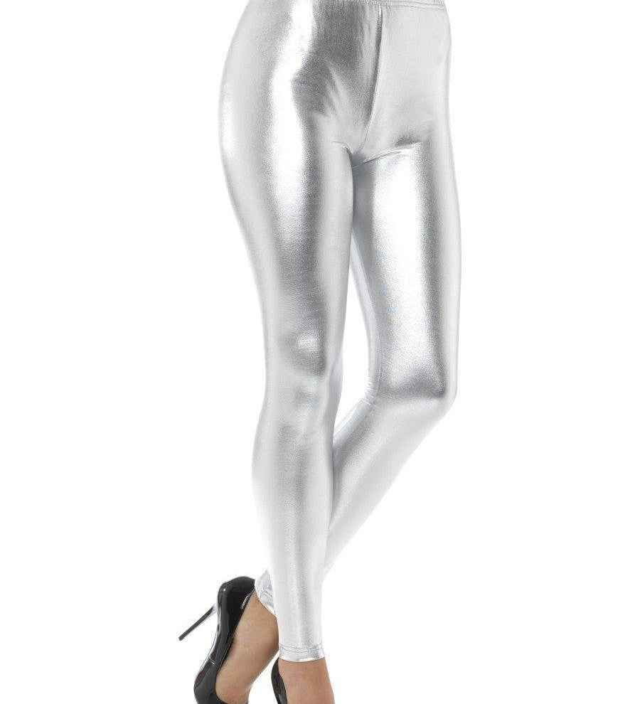 Metallic Leggings | Silver  Dancewear Australia