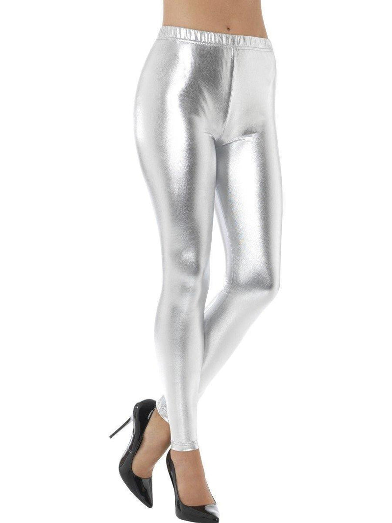 Metallic Leggings | Silver  Dancewear Australia