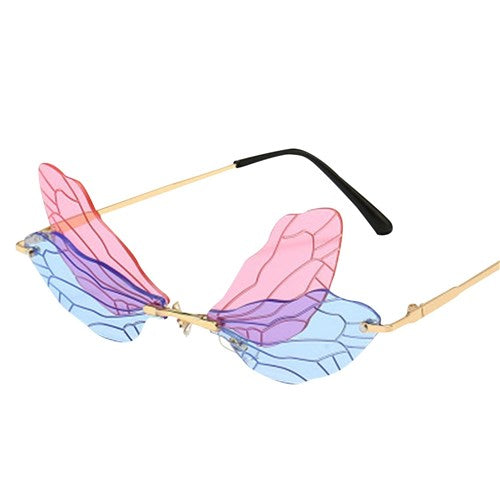 Pastel Butterfly wing festival glasses