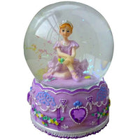 Musical Snowglobe - Purple Ballerina