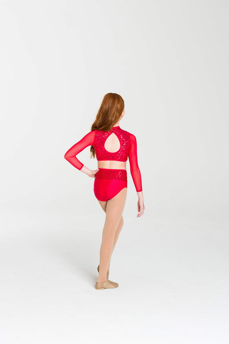 Sequin High Topped Briefs - Studio 7 Dancewear Costumes