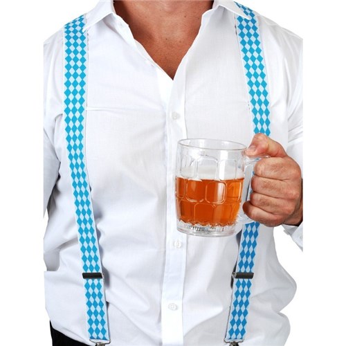 Oktoberfest Braces - Blue/White