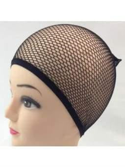 Black fishnet wigcap