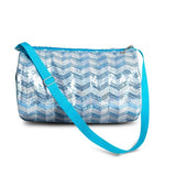 Sequin Barrel Bag - Blue