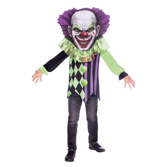Big Head Scary Clown Costume
