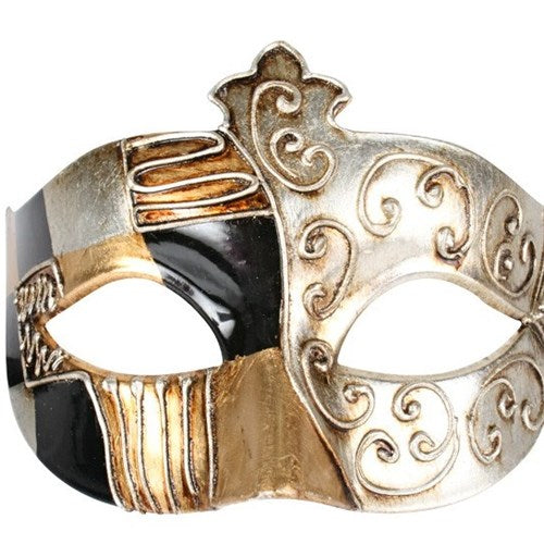 Tivoli Warrior Metallic Eye Mask - Masquerade venetian